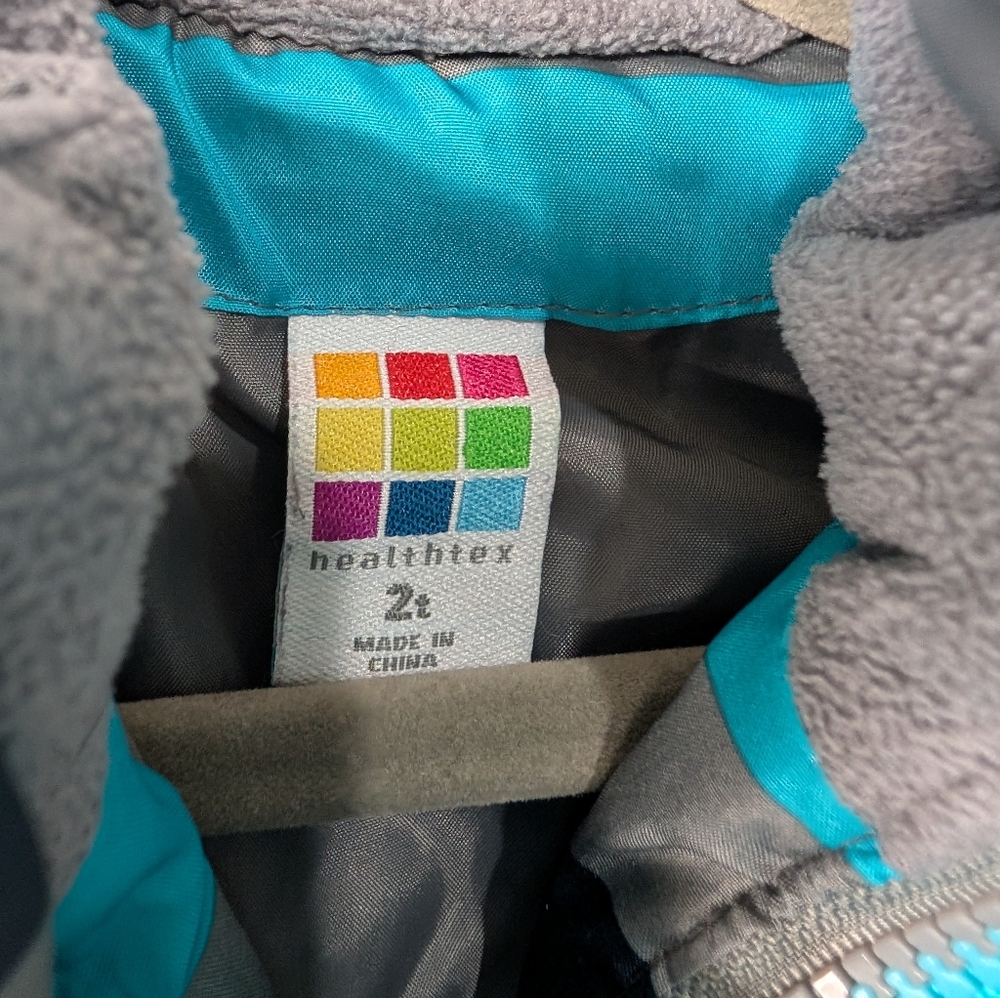 🧊 Healthtex 3-in-1 Navy Blue & Gray Winter Coat (2T) - Picture 2 of 7